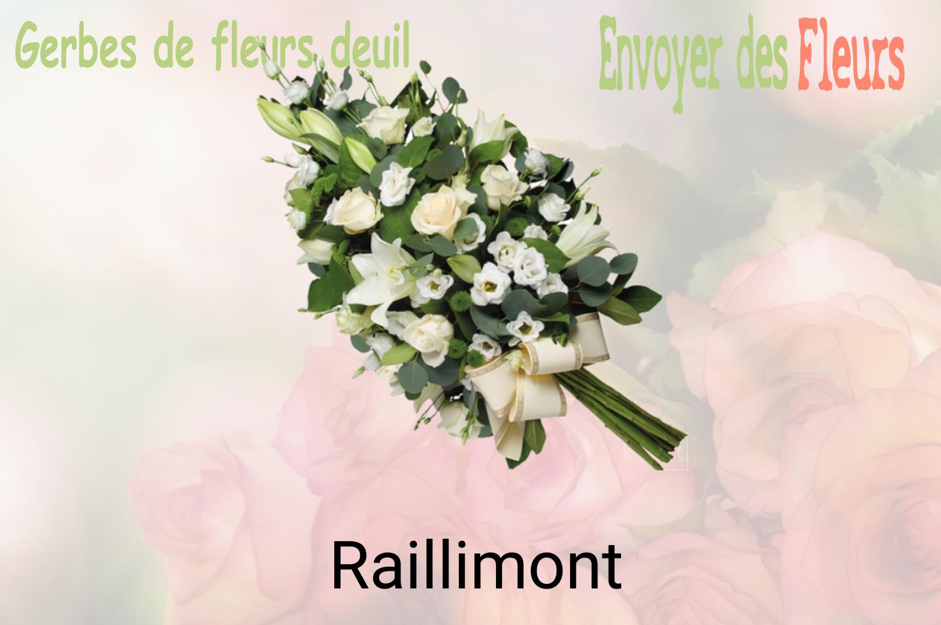 Gerbe de fleurs de deuil livrée à Raillimont